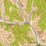 United States Geological Survey Burnaugh, KY-WV (1953, 24000-Scale) digital map