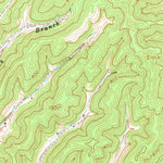 United States Geological Survey Burnaugh, KY-WV (1972, 24000-Scale) digital map