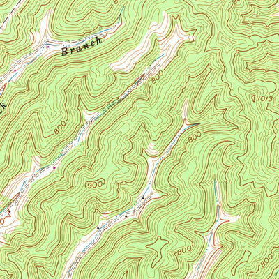 United States Geological Survey Burnaugh, KY-WV (1972, 24000-Scale) digital map