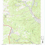 United States Geological Survey Burned Mountain, NM (1995, 24000-Scale) digital map