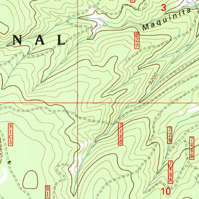 United States Geological Survey Burned Mountain, NM (1995, 24000-Scale) digital map