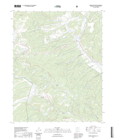 United States Geological Survey Burned Mountain, NM (2023, 24000-Scale) digital map