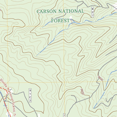 United States Geological Survey Burned Mountain, NM (2023, 24000-Scale) digital map