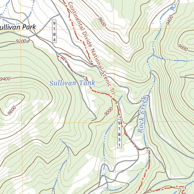 United States Geological Survey Burned Mountain, NM (2023, 24000-Scale) digital map