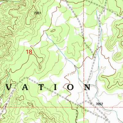United States Geological Survey Burned Timber Canyon, NM (1995, 24000-Scale) digital map