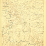 United States Geological Survey Burnet, TX (1887, 125000-Scale) digital map