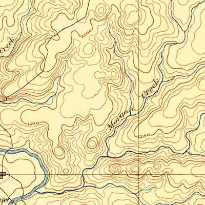 United States Geological Survey Burnet, TX (1887, 125000-Scale) digital map