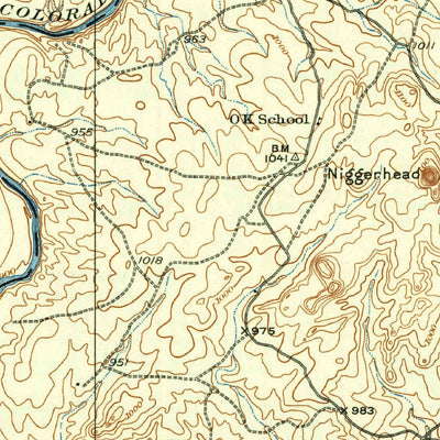 United States Geological Survey Burnet, TX (1932, 62500-Scale) digital map