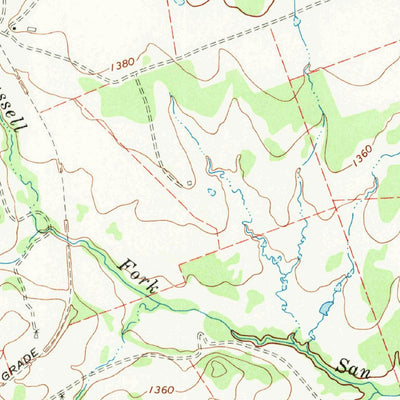 United States Geological Survey Burnet, TX (1967, 24000-Scale) digital map