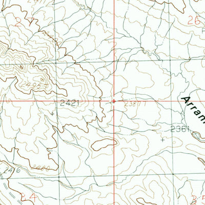 United States Geological Survey Burnett Flats East, MT (1984, 24000-Scale) digital map
