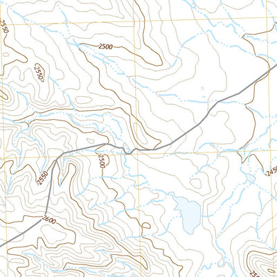 United States Geological Survey Burnett Flats West, MT (2020, 24000-Scale) digital map