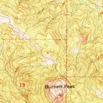 United States Geological Survey Burnett Peak, CA (1949, 24000-Scale) digital map