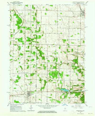 United States Geological Survey Burnettsville, IN (1962, 24000-Scale) digital map
