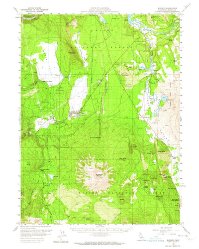 United States Geological Survey Burney, CA (1957, 62500-Scale) digital map