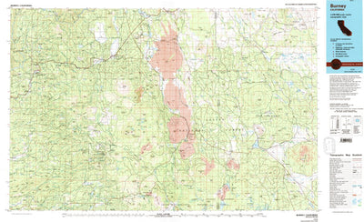 United States Geological Survey Burney, CA (1976, 100000-Scale) digital map