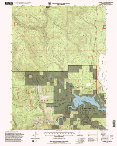 United States Geological Survey Burney Falls, CA (1995, 24000-Scale) digital map