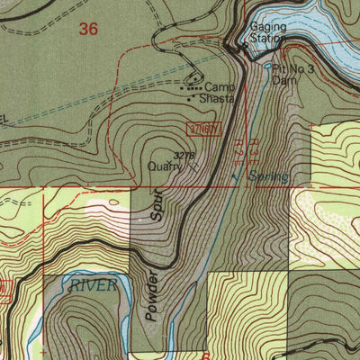 United States Geological Survey Burney Falls, CA (1995, 24000-Scale) digital map