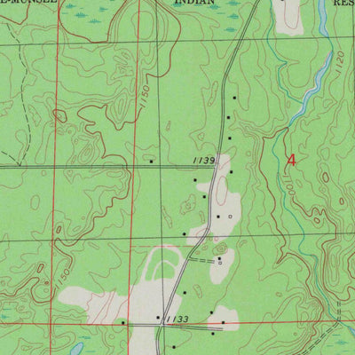 United States Geological Survey Burney Lake, WI (1982, 24000-Scale) digital map
