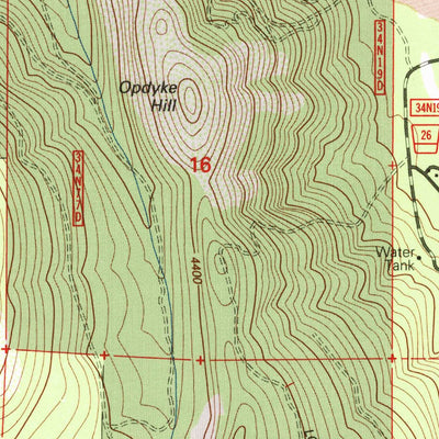 United States Geological Survey Burney Mountain East, CA (1995, 24000-Scale) digital map