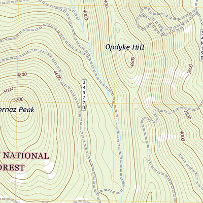 United States Geological Survey Burney Mountain East, CA (2021, 24000-Scale) digital map