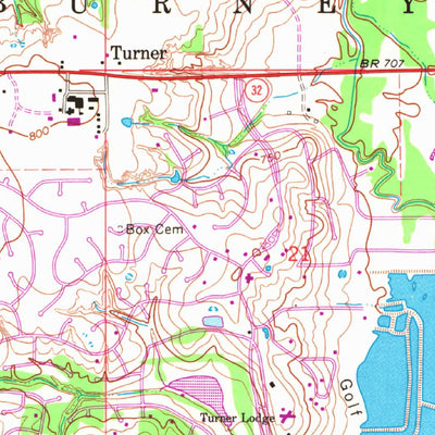 United States Geological Survey Burneyville, OK-TX (1968, 24000-Scale) digital map