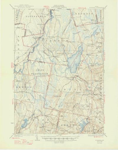 United States Geological Survey Burnham, ME (1926, 62500-Scale) digital map