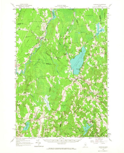 United States Geological Survey Burnham, ME (1957, 62500-Scale) digital map