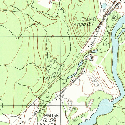 United States Geological Survey Burnham, ME (1982, 24000-Scale) digital map