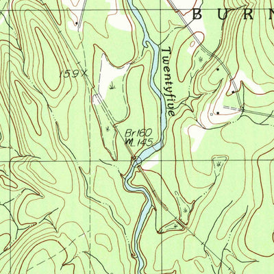 United States Geological Survey Burnham, ME (1982, 24000-Scale) digital map