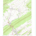 United States Geological Survey Burnham, PA (1966, 24000-Scale) digital map