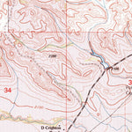United States Geological Survey Burning Mine Butte, ND (1997, 24000-Scale) digital map