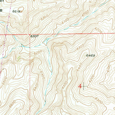 United States Geological Survey Burns Mountain, MT (1952, 24000-Scale) digital map