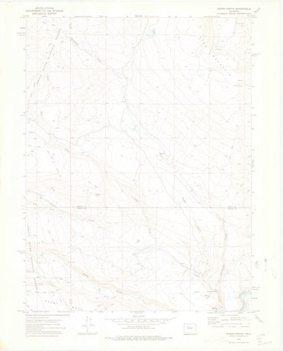 United States Geological Survey Burns North, CO (1972, 24000-Scale) digital map