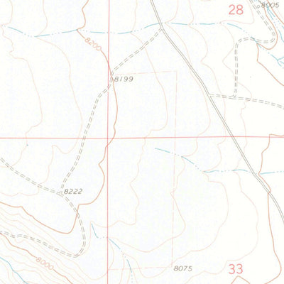 United States Geological Survey Burns North, CO (1972, 24000-Scale) digital map