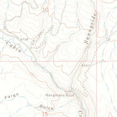 United States Geological Survey Burns North, CO (1972, 24000-Scale) digital map