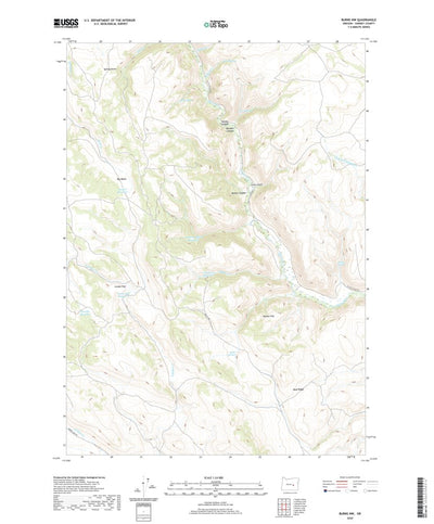 United States Geological Survey Burns NW, OR (2020, 24000-Scale) digital map