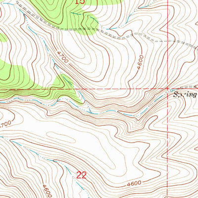 United States Geological Survey Burns, OR (1960, 24000-Scale) digital map