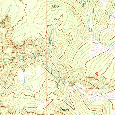 United States Geological Survey Burns South, CO (1972, 24000-Scale) digital map