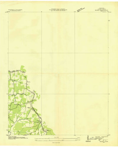 United States Geological Survey Burns, TN (1936, 24000-Scale) digital map