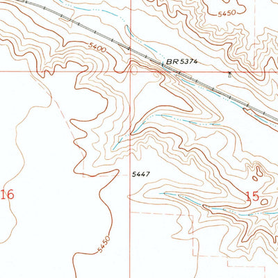 United States Geological Survey Burns, WY (1991, 24000-Scale) digital map