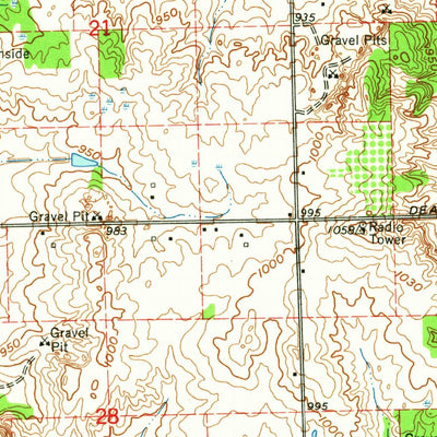 United States Geological Survey Burnside, MI (1963, 24000-Scale) digital map