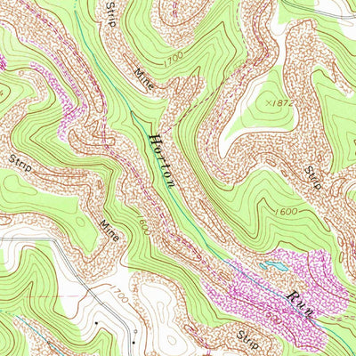 United States Geological Survey Burnside, PA (1968, 24000-Scale) digital map