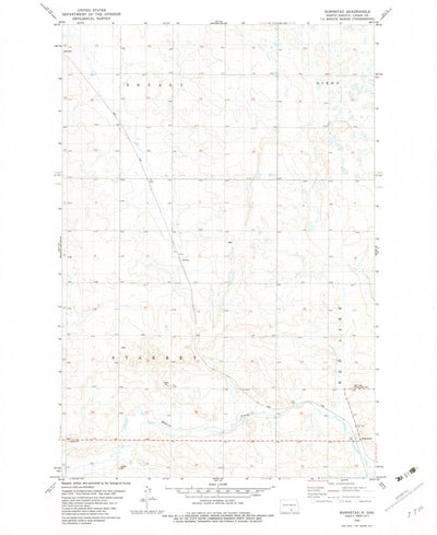 United States Geological Survey Burnstad, ND (1982, 24000-Scale) digital map