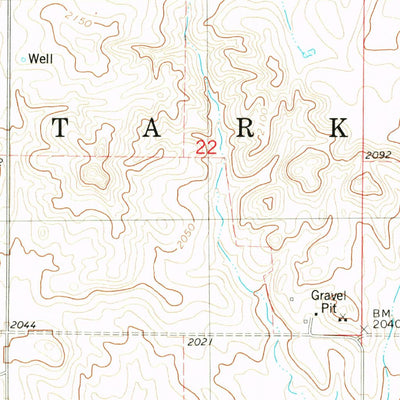 United States Geological Survey Burnstad, ND (1982, 24000-Scale) digital map