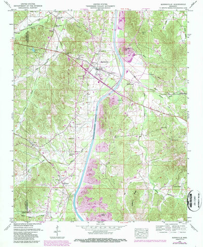 United States Geological Survey Burnsville, MS (1950, 24000-Scale) digital map