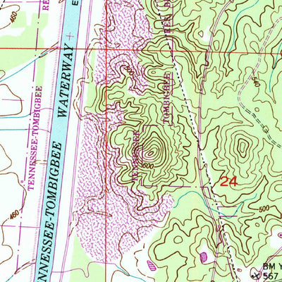 United States Geological Survey Burnsville, MS (1950, 24000-Scale) digital map