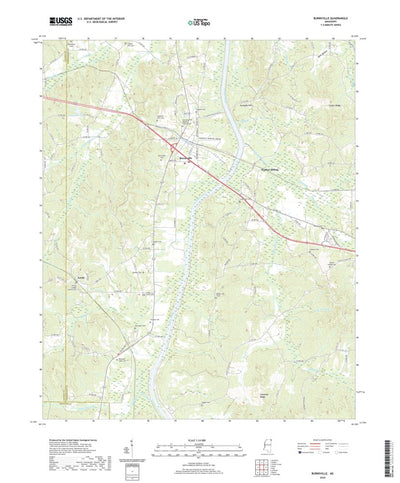 United States Geological Survey Burnsville, MS (2020, 24000-Scale) digital map