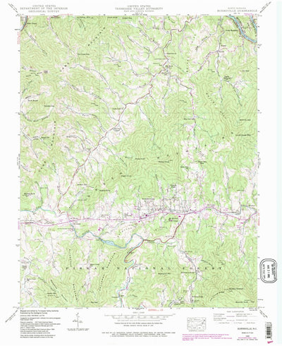 United States Geological Survey Burnsville, NC (1939, 24000-Scale) digital map