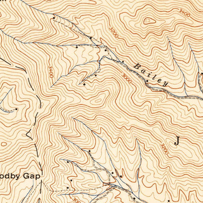 United States Geological Survey Burnsville, NC (1940, 24000-Scale) digital map