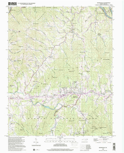 United States Geological Survey Burnsville, NC (1998, 24000-Scale) digital map